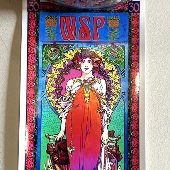MINT/NM Widespread Panic 30th Anniversary Art Handbill Signed Bob Masse, 7” x 3” - Picture 2 of 4